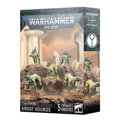 This multipart plastic kit builds five Kroot Hounds. This kit comprises 21 plastic components and 5x Citadel 28.5mm Round Bases. These miniatures are supplied unpainted and require assembly – we recommend using Citadel Plastic Glue and Citadel Colour paints.
