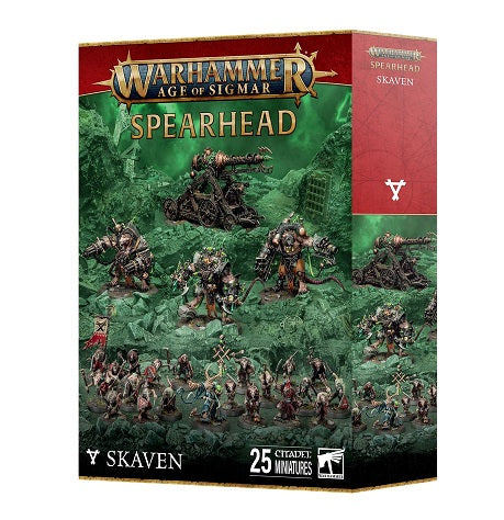 This set includes the following multipart plastic models:

– 1x Grey Seer
– 20x Clanrats
– 3x Stormfiends
– 1x Warp Lightning Cannon

This kit contains 212 plastic components, 20x Citadel 25mm Round Bases, 3x Citadel 60mm Round Bases, 1x Citadel 32mm Round Base, and 1x Citadel 120mm Large Oval Base.

These miniatures are supplied unassembled and unpainted – we recommend using Citadel Plastic Glue and Citadel Colour paints.