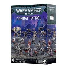 Release Date 8/09/2025
This set builds 17 plastic Grey Knights miniatures:
– 1x Castellan Crowe
– 10x Strike Squad miniatures (which can alternatively be built as Interceptor, Purifier, or Purgation Squad miniatures)
– 5x Brotherhood Terminators (which can alternatively be built as a Paladin Squad)
– 1x Venerable Dreadnought
This kit comprises 491 plastic components, 1x Citadel Dreadnought Base, 6x Citadel 40mm Round Bases, and 10x Citadel 32mm Round Bases.
These miniatures require assembly and are supplied