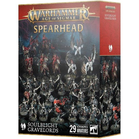 Contains:
- 1 Vampire Lord
- 3 Vargheists
- 20 Deathrattle Skeletons
- 5 Blood Knights

This kit contains 264 plastic components, 1x Citadel 60mm Round Base, 8x Citadel 40mm Round Bases, and 10x Citadel 32mm Round Bases.

These miniatures are supplied unassembled and unpainted – we recommend using Citadel Plastic Glue and Citadel Colour paints.