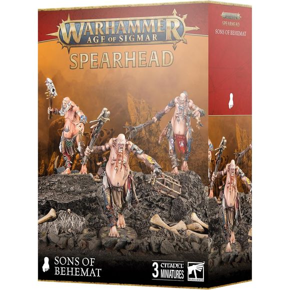 Contains 3 multi-part plastic kits - 3x Mancrusher Gargant for Sons of Behemat armies in games of Warhammer Age of Sigmar. These miniatures are supplied unpainted and require assembly – we recommend using Citadel Plastic Glue and Citadel Colour paints.