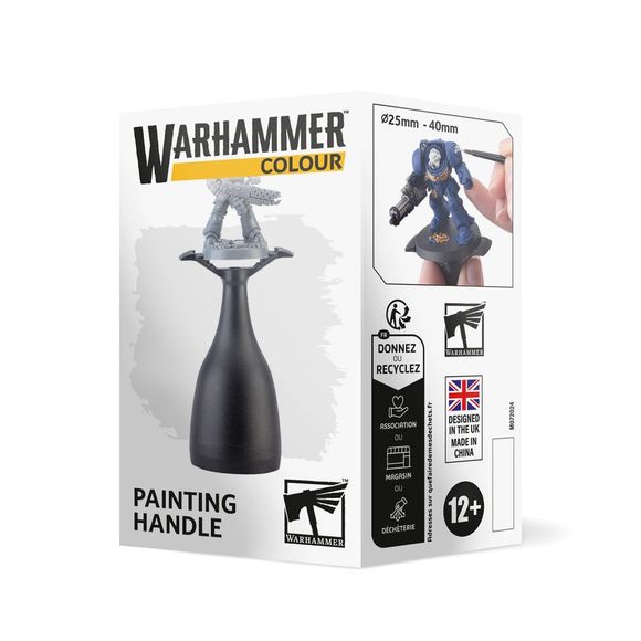 Release date 4/4/2026
Painting handle to hold your miniatures while you paint. This handle can hold round and square bases from 25mm to 40mm.