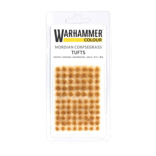 Bring colour and detail to your armies’ bases with Mordian Corpsegrass Tufts by Warhammer Colour. The tufts attach to bases by a strong adhesive backing and can stick to many paints and basing materials, making it easy to tie your army together with natural-looking bases. They can be easily cut or torn into various shapes, and are perfect for armies deployed to rough, arid environments.
This pack contains 125 grassy tufts split as follows:
– 48 small tufts
– 35 large tufts
– 24 large long tufts
– 18 large c
