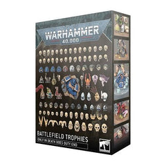 Contains 288 plastic components:
– 1x crushed Space Marine base topper
– 1x Adeptus Custodes helmeted head
– 2x Death Guard helmeted heads
– 2x Chaos Terminator helmeted heads
– 2x Vespid Stingwing heads
– 2x bird skulls
– 3x Terminator helmets
– 3x Thousand Sons helmeted heads
– 3x World Eaters helmeted heads
– 3x Ur-ghul skulls
– 4x large creature skulls
– 4x horned animal skulls
– 4x Ork jaws
– 5x Genestealer Cult mutated skulls
– 5x Ork Gretchin skulls
– 5x Adeptus Arbites helmeted heads
– 5x Kroot head