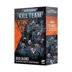 Release date 11/22
This boxed set contains:

– 72-page softcover Dead Silence Dossier
– XV26 Stealth Battlesuits Kill Team
– Wolf Scouts Kill Team
– 1x Campaign Map Pad
– 1x Campaign Log Pad
– XV26 Stealth Battlesuits Datacards
– Wolf Scouts Datacards
– Combined Token Sheet
– 1x T'au Empire Infantry Decals – Vior'la Sept Transfer Sheet
– 1x Space Wolves Transfer Sheet
