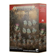 This boxed set builds 18 multipart plastic Maggotkin of Nurgle miniatures:
– 1x Rotbringer Sorcerer
– 1x Beast of Nurgle
– 6x Nurglings
– 10x Rotmire Creed miniatures
This kit comprises 161 plastic components, 6x Citadel 40mm Round Bases, 6x Citadel 25mm Round Bases, 3x Citadel 32mm Round Bases, 2x Citadel 28.5mm Round Base, and 1x Citadel 60mm Round Base. These miniatures require assembly and are supplied unpainted – we recommend using Citadel Plastic Glue and Citadel Colour paints.