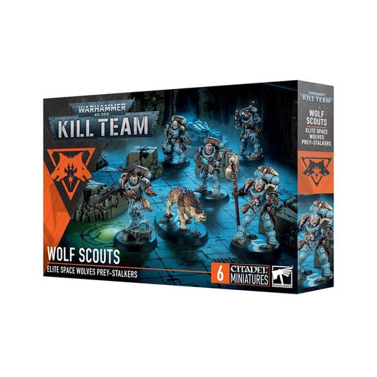 This multipart plastic kit builds six Wolf Scouts operatives. This kit comprises 115 plastic components, 5x Citadel 32mm Round Bases, and 1x Citadel 60mm by 35mm Oval Base. These miniatures require assembly and are supplied unpainted – we recommend using Citadel Plastic Glue and Citadel Colour paints.