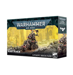 This multipart plastic kit builds a Wartrakk.
Contents:
– 30 plastic components
– 1 Citadel 105mm by 70mm Oval Hex Hole Base
– 1 construction guide
– 1 Orks Transfer Sheet

The Orks Transfer Sheet features 385 high-quality waterslide transfers. These include symbols and icons for the Goffs, Bad Moons, Snakebites, Evil Suns, Blood Axes, and Deathskulls, as well as universal Ork glyphs, symbols, and decorations.

This push-fit miniature requires assembly and is supplied unpainted. We recommend:
– Citadel Tool