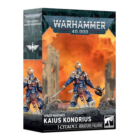 Release Date 10/03/2026
Add a deadly duelist to your Ultramarines army with Kaius Konorius for Warhammer 40,000. This multipart plastic kit builds the veteran champion armed with the master-crafted weapons Severance and Rebuke, plus a heavy bolt pistol for ranged support. Designed to protect key leaders and eliminate dangerous enemy units, Kaius can be assembled with either a plumed helmet or bare head.
Contents:
– 17 plastic components
– 1 Citadel 40mm Round Base
– 1 construction guide
This miniature requi