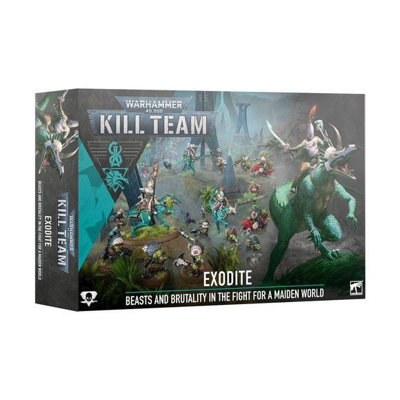 Release Date 8/08/2026
This expansion for Kill Team contains the Exodite Dragon Masters Kill Team, as well as both Beast Snagga and Squighog Boy miniatures to use as non-player operatives, and all the rules you'll need for them in your games.
Inside this box, you will find:
– 1 Exodite Dragon Master Clanblade operative
– 1 Exodite Dragon Master Leystalker operative
– 1 Exodite Dragon Master Stonesinger operative
– 2 Exodite Drakolithe operatives
– 10 Beast Snagga Boyz non-player operatives
– 5 Squighog Boyz