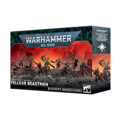 Release Date 8/8/2026
This multipart plastic kit builds a squad of 10 Fellgor Beastmen. Contents:
– 122 plastic components
– 10 Citadel 32mm Round Bases
– 1 construction guide

These miniatures require assembly and are supplied unpainted. We recommend:
– Citadel Tools: Super Fine Detail Cutters
– Warhammer Colour Plastic Glue
– Warhammer Colour paints