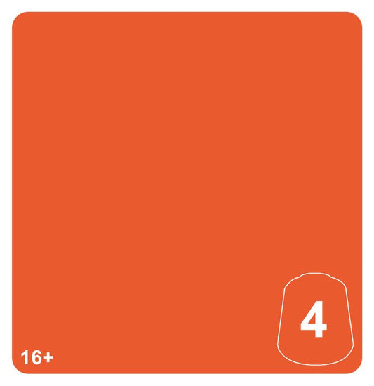 <p><strong>Warhammer Colour Tone Pro: Chotec Orange 4</strong> from Games Workshop is a premium acrylic miniature paint designed for smooth layering, precise highlights, and vibrant orange finishes. As a lighter shade in the coordinated five-tone Chotec Orange range, this versatile paint is ideal for highlighting Seraphon scales, fiery effects, armor panels, fantasy creatures, weapons, and detailed battlefield terrain. Its finely formulated pigmentation supports controlled blending, glazing, and seamless tr