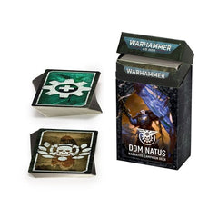 This deck contains 89 cards:
– 27 Agenda cards
– 9 Agenda Achieved cards
– 9 Briefing cards
– 9 Location cards
– 35 Upgrade cards

A 12-page reference booklet is included to help you get started. You will need a Chapter Approved 2026-27: Mission Deck to use the contents of this set. The core rules can be downloaded for free on the Warhammer 40,000 App.