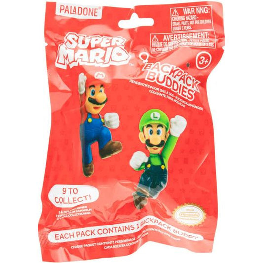 Super Mario Backpack Buddies Keychain Blind Pack - 1 Random | Galactic Toys & Collectibles
