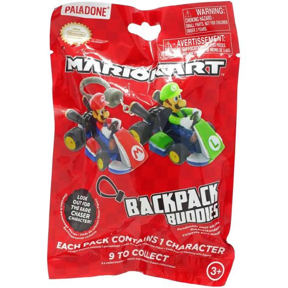 MarioKart Backpack Buddies Keychain Blind Pack - 1 Random | Galactic Toys & Collectibles