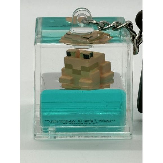 Tsunameez Minecraft Cube Frog Water Keychain Figure | Galactic Toys & Collectibles