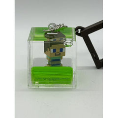 Tsunameez Minecraft Cube Steve Water Keychain Figure | Galactic Toys & Collectibles