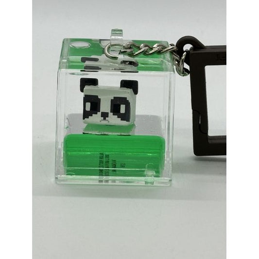 Tsunameez Minecraft Cube Panda Water Keychain Figure | Galactic Toys & Collectibles