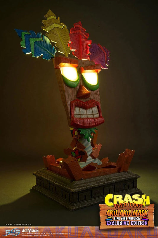 First 4 Figures Crash Bandicoot Aku Aku Mask Exclusive Edition 25" Resin Statue