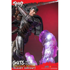 First 4 Figures Berserk Guts Schwarzer Schwertkämpfer Exclusive Edition Blutige Variante 28" Resin-Statue
