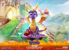 This statue has no edition number, and was a replacement and is in new and unopened condition. 

First 4 Figures is proud to present the highly anticipated Spyro the Dragon - Spyro 8" PVC Exclusive Edition Painted statue.

Spyro, an energetic young dragon, is known for defeating his enemies by breathing fire and charging at them. He also has the ability to glide to usually inaccessible places in the game world. Spyro is often accompanied by his dragonfly best friend named Sparx.


Sparx and Spyro have been