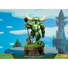 This statue is a replacement model and, as such, does not have a production number or card of authenticity.

First 4 Figures is proud to present the highly anticipated Shovel Knight - Shovel Knight: Player 2 statue

Short in stature but long on perseverance, Shovel Knight quests endlessly in pursuit of Shovel Justice! When his beloved partner Shield Knight becomes lost, Shovel Knight takes up his Shovel Blade and leaps into action to find her. But between them stands the malevolent Enchantress, her evil arm