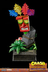 First 4 Figures Crash Bandicoot Mini Aku Aku Mask Exclusive Companion Edition 16" Resin Statue