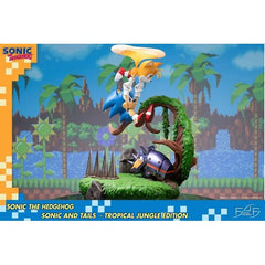 This statue is a sample produced for SEGA and, as such, has no production number or authentication card.

First 4 Figures is proud to present the highly anticipated Sonic the Hedgehog – Sonic and Tails statue.

Everyone young and old has at least heard of this blue hedgehog's name that has sped across generations. Since his debut back in 1991, Sonic the Hedgehog has become the iconic mascot of SEGA. He is best known for his unmeasurable speed, as he is said to be even faster than the speed of sound. As the