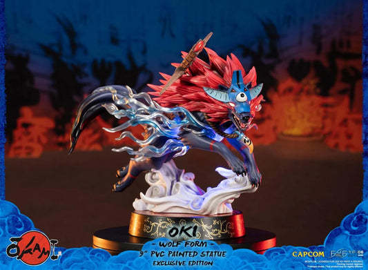 First 4 Figures Okami Oki Wolf Form Exclusive Edition PVC Statue