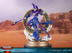 First 4 Figures is proud to introduce their latest PVC statue collectible, Dark Magician!

This is the second statue to release in the Yu-Gi-Oh! PVC lineup.

"The ultimate wizard in terms of attack and defense."

- Dark Magician Yu-Gi-Oh! Trading Card Flavor Text

The statue's concept is inspired by one of Dark Magician's iconic summoning poses in the anime, where he's in this "ready for action" stance with the Dark Magical Circle in the background. He has his left arm stretched out and is wielding the Magi