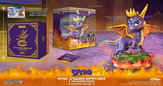 First 4 Figures Spyro 2 Classic Ripto's Rage Exclusive Edition 8" PVC Statue