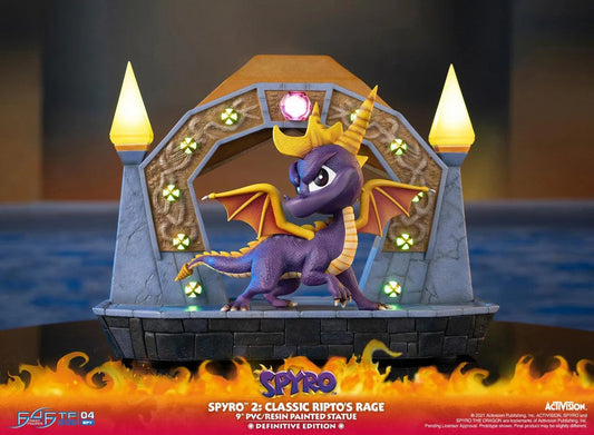 First 4 Figures Spyro 2 Classic Ripto's Rage Definitive Edition 8" PVC Statue