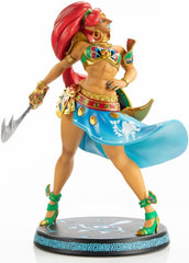 First4Figures proudly presents Gerudo Champion and pilot of the Divine Beast Vah Naboris: Urbosa!
Urbosa is brought to life with stunning detail in this high-quality PVC statue. Her dynamic pose makes her appear in mid-twirl, with her skirt and hair flowing free. The base's design features the Sheikah Eye symbol, consistent with the other statues in the First 4 Figures The Legend of Zelda: Breath of the Wild lineup. This figure stands approximately 11 inch tall and made of PVC material.

[Size]: 11.2 (28.4c