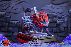 First 4 Figures Okami Oki Wolf Form Exclusive Edition Resin 14" Statue