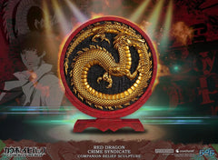 First 4 Figures proudly presents this Companion Piece to the Cowboy Bebop Last Stand statues. The Red Dragon Crime Syndicate logo is faithfully recreated—a golden dragon on a black background. The fine details make this piece look incredibly realistic and lifelike. Although it is designed to be paired with the Last Stand Vicious and Spike statues, the piece looks great paired with any F4F Cowboy Bebop statue, or even on its own!

(Spike and Vicious statues pictured are not included)