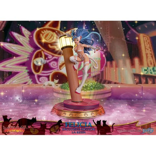 This statue has no edition number, and was a sample and is in new and unopened condition.

First 4 Figures is proud to introduce their latest resin collectible, Felicia from Darkstalkers.

With her striking white fur and striking green eyes, Felicia exudes a sense of grace and elegance that belies her ferocious fighting style. As a catwoman, she possesses incredible speed and agility, and her razor-sharp claws make her a formidable opponent in battle. Despite her fearsome abilities, Felicia is known for her