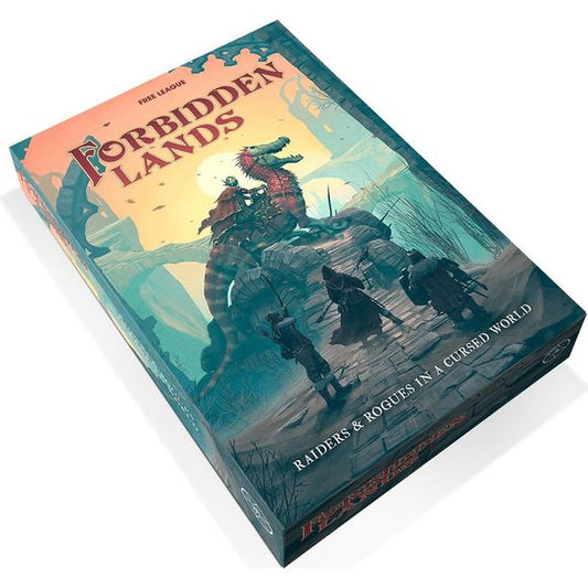 Forbidden Lands is a new take on classic fantasy roleplaying. In this sandbox survival roleplaying game, you’re not heroes sent on missions dictated by others – instead, you are raiders and rogues bent on making your own mark on a cursed world. You will discover lost tombs, fight terrible monsters, wander the wild lands, and if you live long enough, build your own stronghold to defend.