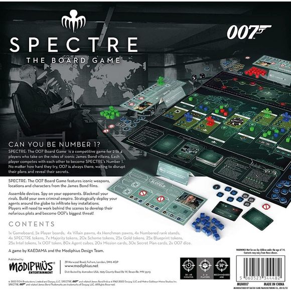 Modiphius Entertainment: 007 (James Bond) - Spectre - The Board Game | Galactic Toys & Collectibles