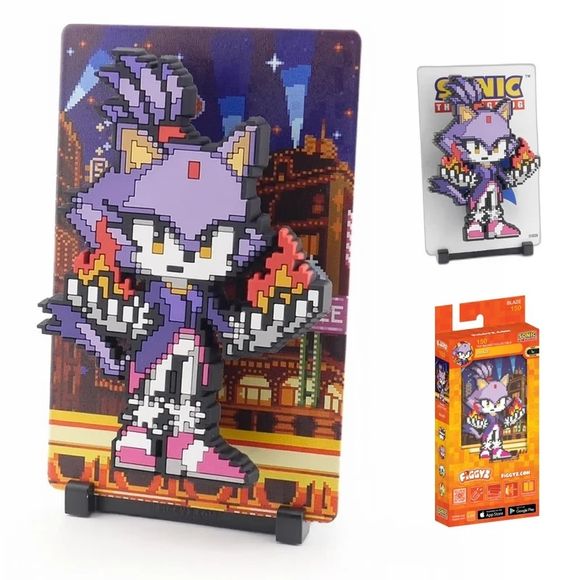 <p><strong>FiGGYZ Sonic the Hedgehog – Blaze #150</strong> brings the pyrokinetic princess to life in bold magnetic pixel-art style. Featuring a layered 3D pop-out design and flexible display options, this collectible is perfect for showcasing on shelves, desks, walls, or other magnetic surfaces.</p>

<p>Ideal for Sonic the Hedgehog fans, SEGA collectors, retro gaming enthusiasts, and pop culture displays, Blaze #150 adds a distinctive fan-favorite character to any FiGGYZ collection. Pair her with Sonic, Si