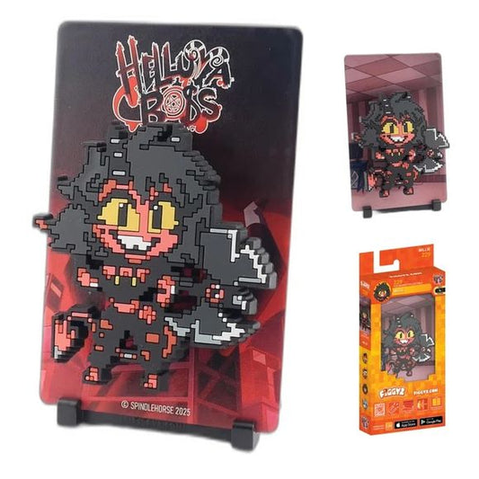 A fierce and upbeat imp assassin for I.M.P., loyal to Moxxie and always ready to jump into the fight.

FiGGYZ are Pop Magnet Collectibles - pixel-art characters that snap magnetically onto display-ready backdrops.

Each one features:

A reversible metal display
Side A: Themed background related to the character
Side B: Classic Background, typically of the franchise
A magnetized figure raised off the surface using MagMounts™ for a 3D pop out feeling
Comes with a display base for shelves and a magnetic sticke