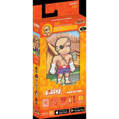 The Emperor of Muay Thai. He was once one of the highest ranking members of Shadaloo, but has since left the criminal organization.

FiGGYZ are Pop Magnet Collectibles - pixel-art characters that snap magnetically onto display-ready backdrops.

Each one features:

A reversible metal display
Side A: Themed background related to the character
Side B: Classic Background, typically of the franchise
A magnetized figure raised off the surface using MagMounts™ for a 3D pop out feeling
Comes with a display base for