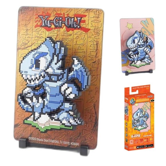 <p><strong>FiGGYZ Yu-Gi-Oh! – Blue-Eyes Toon Dragon #285</strong> transforms the classic monster into a bold magnetic pixel-art collectible inspired by the playful Toon style. Featuring a layered 3D pop-out design and flexible display options, this compact collectible is perfect for shelves, desks, walls, or other magnetic surfaces.</p>

<p>Ideal for Yu-Gi-Oh! fans, anime collectors, retro gaming enthusiasts, and pop culture displays, Blue-Eyes Toon Dragon #285 adds a fun twist to any FiGGYZ collection. Pai