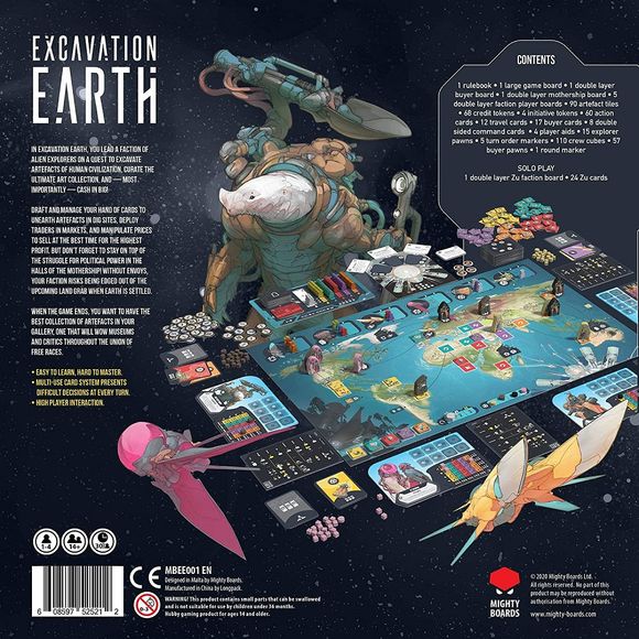 Mighty Boards: Excavation Earth - Board Game | Galactic Toys & Collectibles