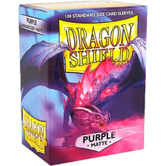 Dragon Shield Matte Purple 100 Protective Sleeves | Galactic Toys & Collectibles
