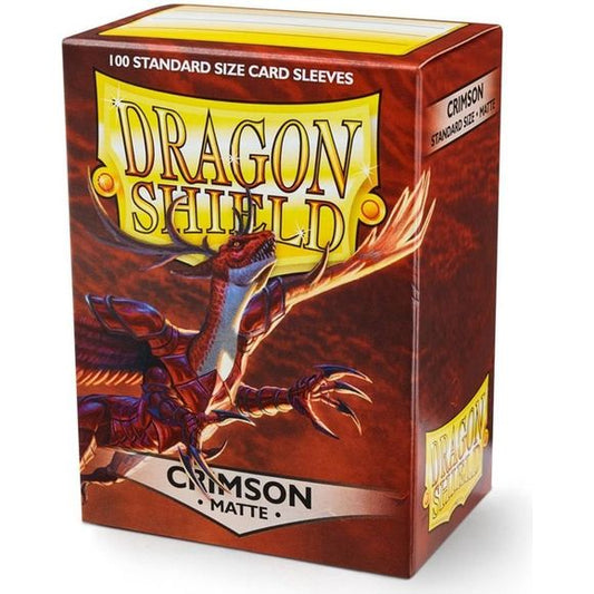 Dragon Shield Matte Crimson 100 Protective Sleeves | Galactic Toys & Collectibles