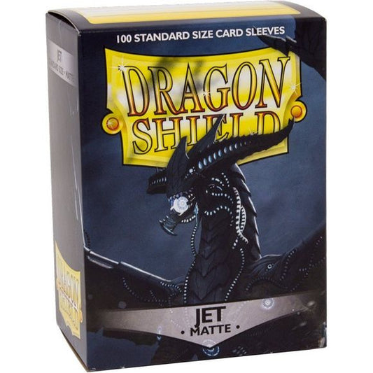 Dragon Shield Matte Jet Black 100 Protective Sleeves | Galactic Toys & Collectibles