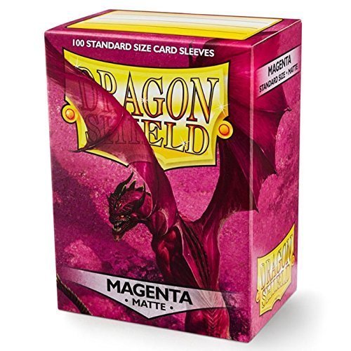 Dragon Shield Matte Magenta 100 Protective Sleeves | Galactic Toys & Collectibles