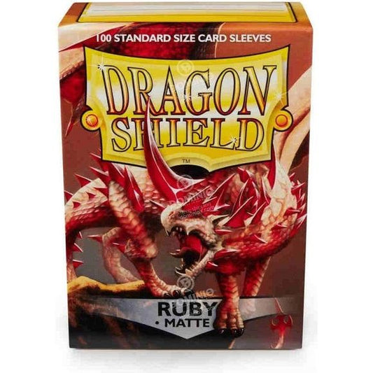 Dragon Shield Matte Ruby - 100 Deck Sleeves | Galactic Toys & Collectibles