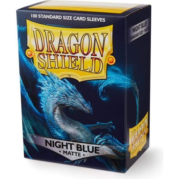 Dragon Shield Matte Night Blue 100 Protective Sleeves | Galactic Toys & Collectibles