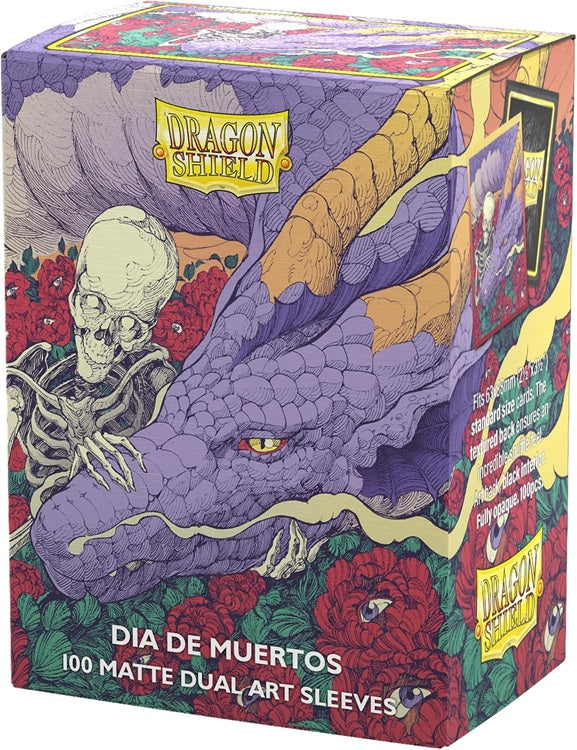 Remember those who have passed with fondness as you sleeve up your deck with the Día de Muertos Matte Dual Art Sleeves. The tender and otherworldly artwork was created by artist Diego Andrade, who drew inspiration from the deep roots of his Mexican heritage.

One sleeve, two colors. Matte Dual is a gorgeous twist on the fan-favorite Matte sleeves that pairs two different colors – one for the back & one for the interior. Perfect for players who value style and expression as much as durability.

Art Sleeves a
